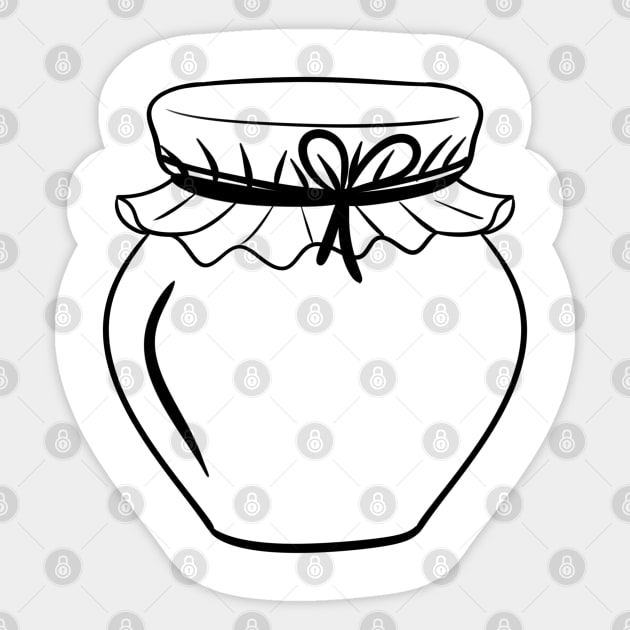 Glass jar Sticker by BahArt